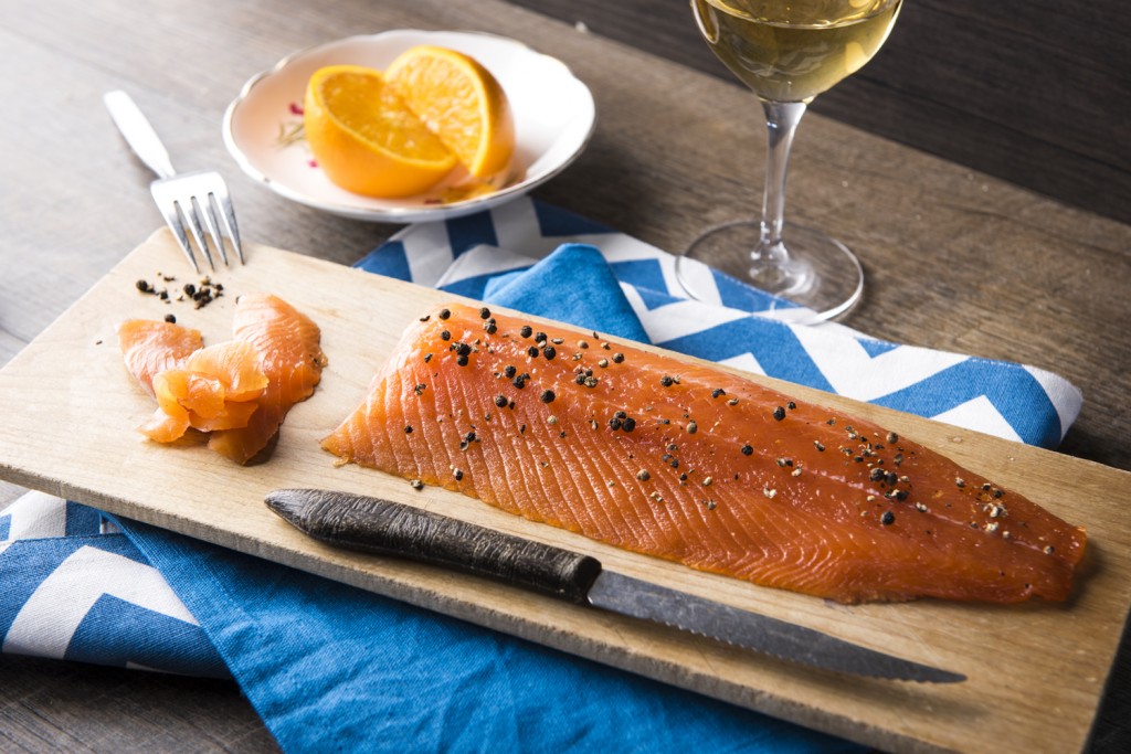 Trout Gravlax With Maple Syrup, Orange And Pepper