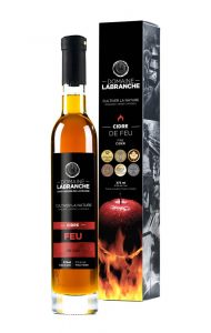 Bouteille de cidre de feu Domaine Labranche et son coffret